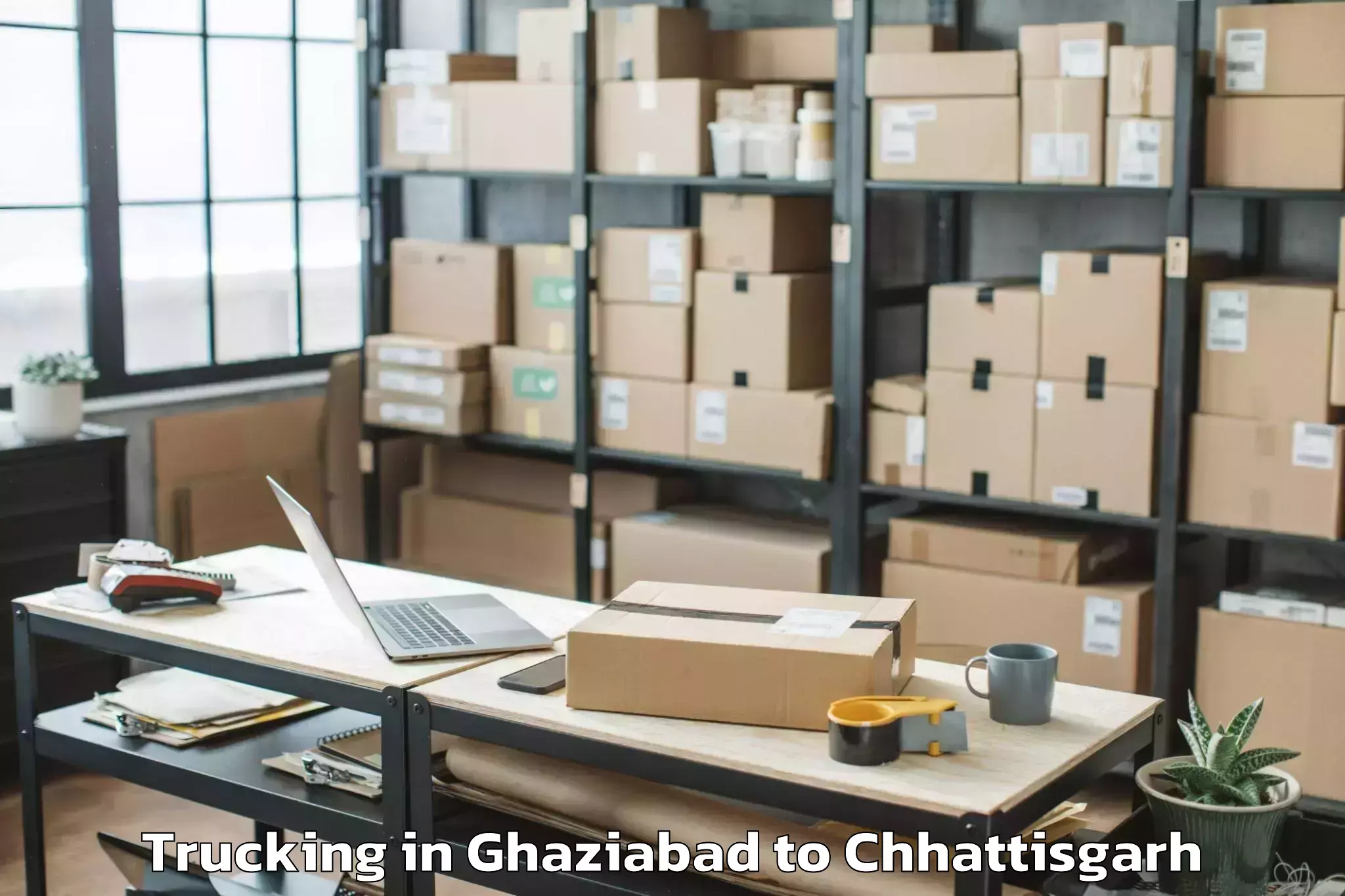 Leading Ghaziabad to Chirmiri Trucking Provider